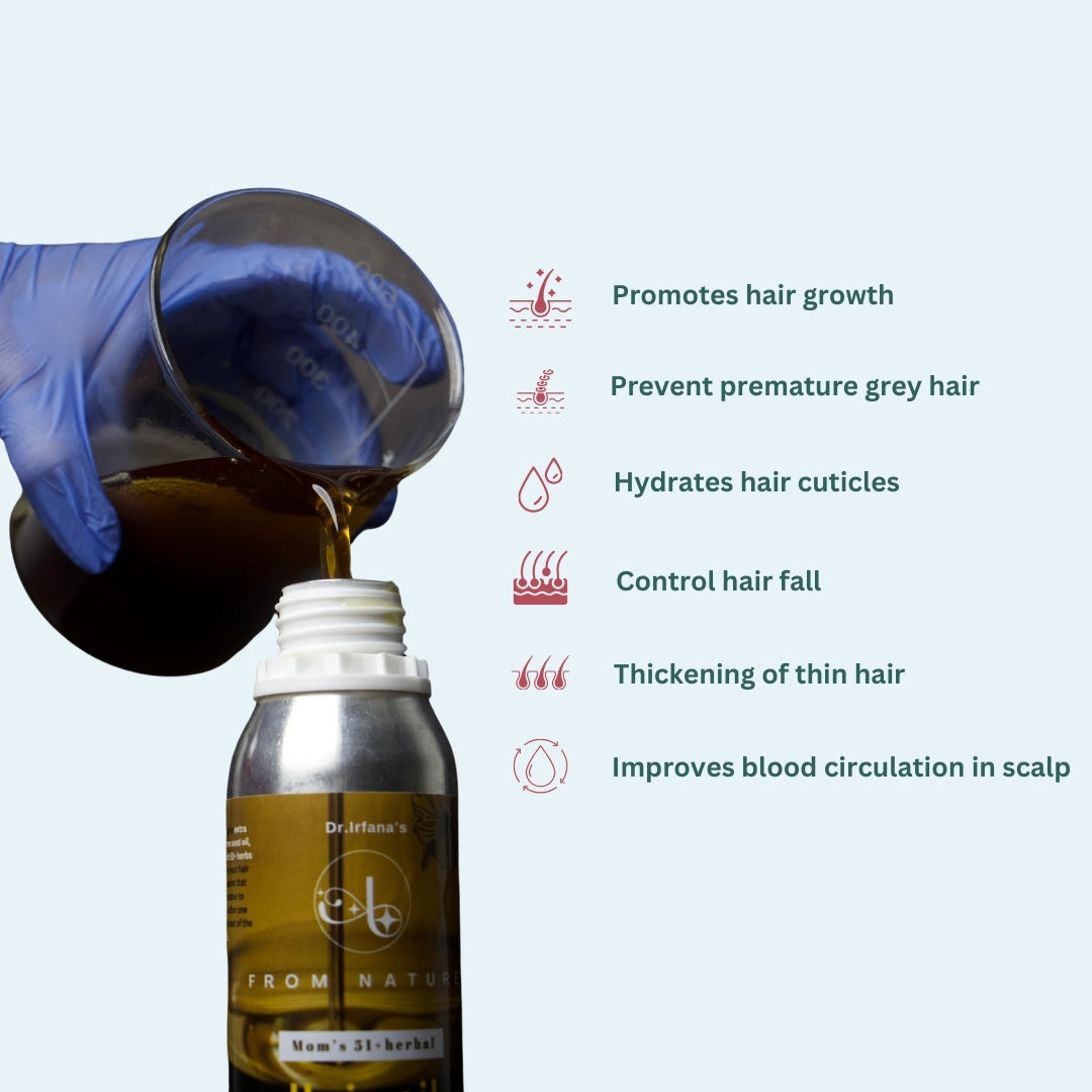 Mom's 51+ Herbal Hair oil