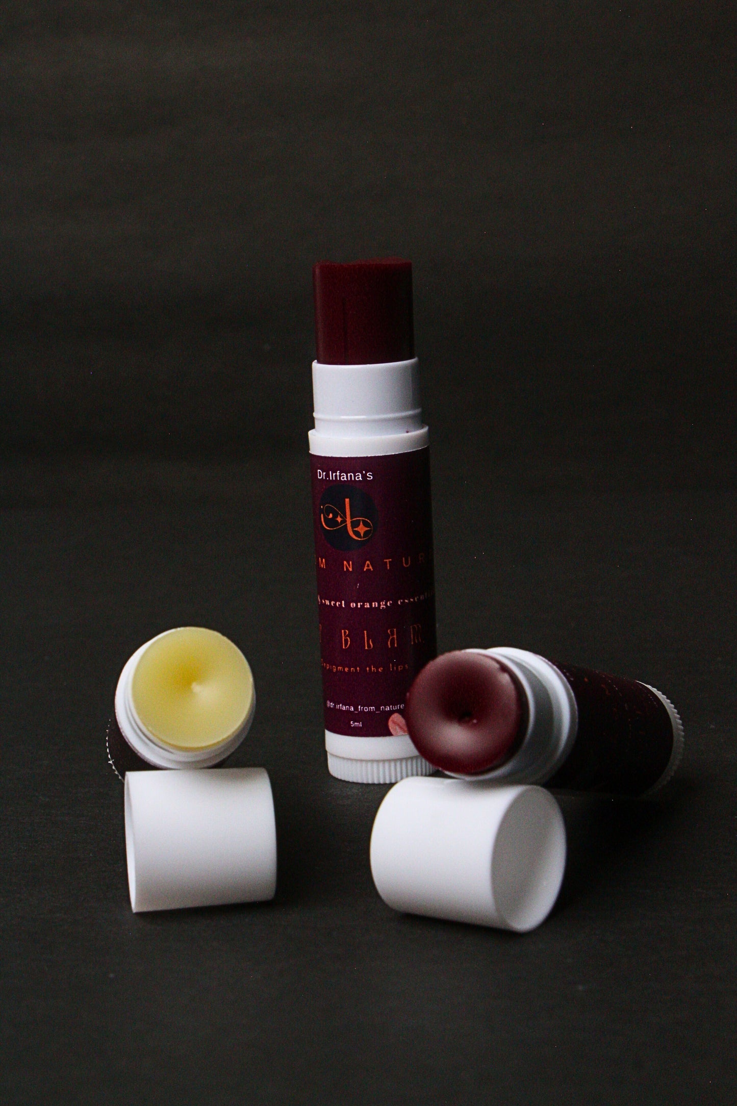 Beetroot and sweet orange lip balm