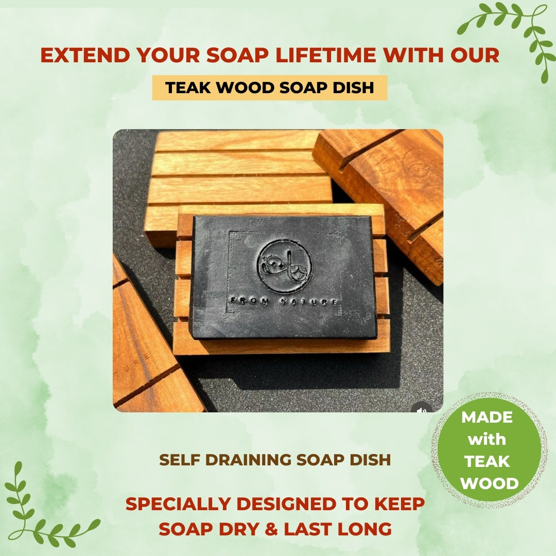 Teakwood soap dish